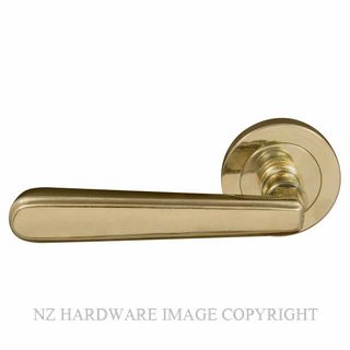 WINDSOR 8232 PB VILLA 52MM ROUND ROSE PASSAGE SET POLISHED BRASS-LACQUERED
