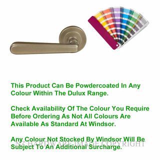 WINDSOR 8232 PC VILLA 52MM ROUND ROSE PASSAGE SET POWDERCOAT