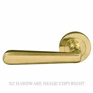 WINDSOR 8232 UB VILLA 52MM ROUND ROSE PASSAGE SET UNLACQUERED BRASS