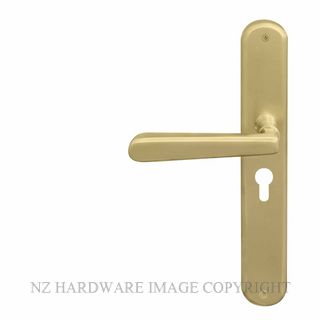 WINDSOR 8233 E48 MSB VILLA OVAL LONGPLATE E48 KEYHOLE MATT SATIN BRASS