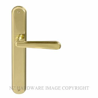 WINDSOR 8233LD UB VILLA OVAL LONGPLATE DUMMY HANDLE UNLACQUERED BRASS