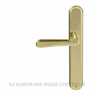 WINDSOR 8233RD PB VILLA OVAL LONGPLATE DUMMY HANDLE POLISHED BRASS-LACQUERED