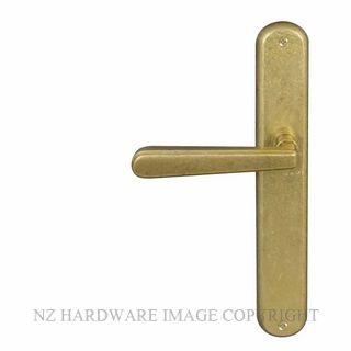 WINDSOR 8233RD RLB VILLA OVAL LONGPLATE DUMMY HANDLE RUMBLED BRASS