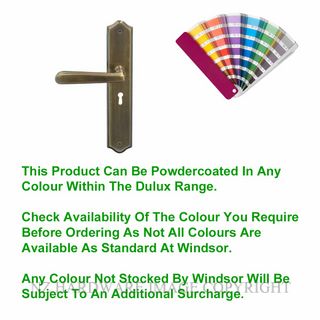 WINDSOR 8234L PC VILLA TRADITIONAL LONGPLATE STD KEYHOLE POWDERCOAT
