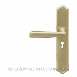 WINDSOR 8234L USB VILLA TRADITIONAL LONGPLATE STD KEYHOLE UNLACQUERED SATIN BRASS