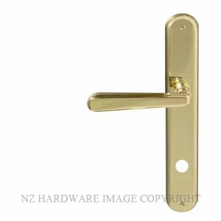 WINDSOR 8233 P85 PB VILLA OVAL LONGPLATE POLISHED BRASS-LACQUERED