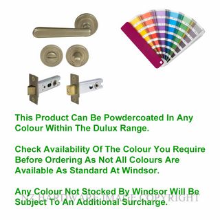 WINDSOR 8237 PC VILLA 52MM ROUND ROSE PRIVACY SET POWDERCOAT