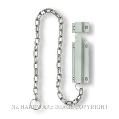 LEGGE 1851 100 SS CHAIN BOLT WITH 600MM CHAIN SATIN STAINLESS