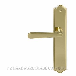 WINDSOR 8234RD PB VILLA TRADITIONAL LONGPLATE DUMMY HANDLE POLISHED BRASS-LACQUERED