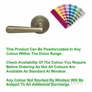 WINDSOR 8236 PC VILLA 64MM LARGE ROUND ROSE HANDLES (PAIR) POWDERCOAT