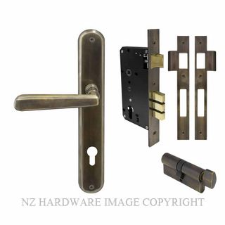 WINDSOR 8292 OR VILLA OVAL LONGPLATE E85 LOCKSET OIL RUBBED BRONZE