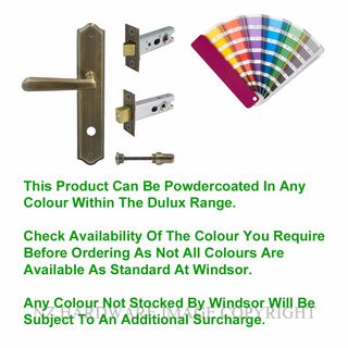 WINDSOR 8294 PC VILLA TRADITIONAL LONGPLATE PRIVACY SET POWDERCOAT