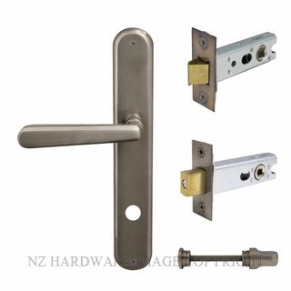 WINDSOR 8290 NB VILLA OVAL LONGPLATE PRIVACY SET NATURAL BRONZE