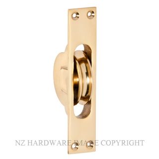 TRADCO 1680 PB SASH PULLEY POLISHED BRASS