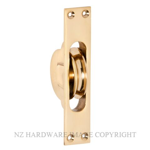 TRADCO 1680 PB SASH PULLEY POLISHED BRASS