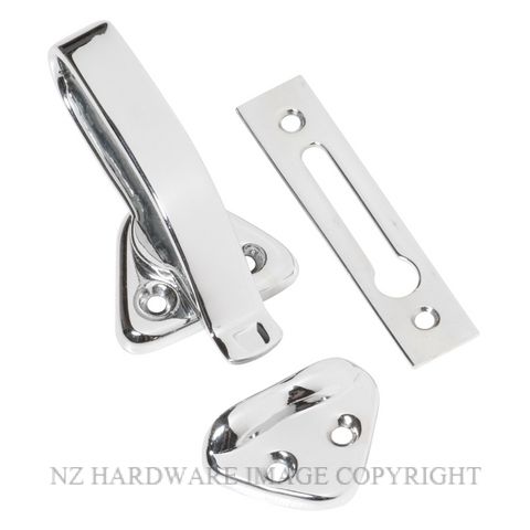 TRADCO 1687 CP HOPPER WINDOW CATCH CHROME PLATE