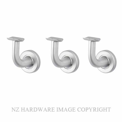 SYLVAN BB3 SCP3 ROUND STYLE BRACKET WALL MOUNTED 3 PACK SATIN CHROME