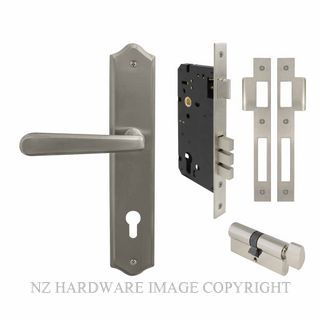 WINDSOR 8296 BN VILLA TRADITIONAL LONGPLATE E85 LOCKSET BRUSHED NICKEL