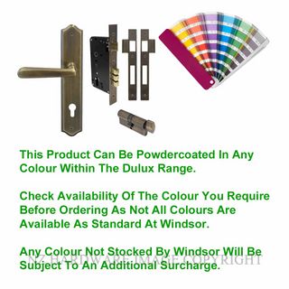 WINDSOR 8296 PC VILLA TRADITIONAL LONGPLATE E85 LOCKSET POWDERCOAT