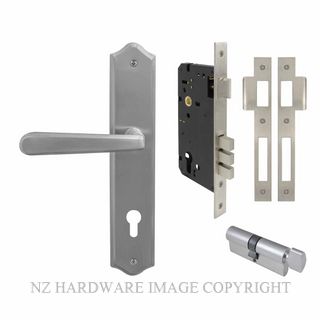 WINDSOR 8296 SC VILLA TRADITIONAL LONGPLATE E85 LOCKSET SATIN CHROME