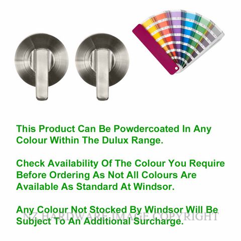 WINDSOR 9076 PC MINI TURN SET - 54MM ROUND ROSE POWDERCOAT