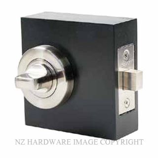 SYLVAN SYHSI-BATHSET4 SNP RND PRIVACY TURN & EMERGENCY RELEASE (I-TT4)- 70MM LATCH 6MM SPINDLE (I-BATH70.SS). SATIN NICKEL