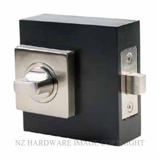 SYLVAN SYHSI-BATHSET7 SNP SQU PRIVACY TURN & EMERGENCY RELEASE (I-TT7)- 60MM LATCH 6MM SPINDLE (I-BATH2.SS). SATIN NICKEL