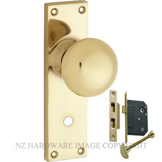 TRADCO 1035P PB VICTORIAN KNOB PRIVACY FG POLISHED BRASS