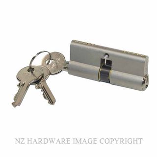 ISEO 8209 NP 5 PIN EURO DOUBLE KEY CYLINDER 70.6MM NICKEL PLATE