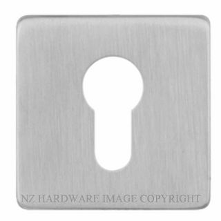 SYLVAN I-ESC9E SS SQUARE EURO ESCUTCHEON SATIN STAINLESS