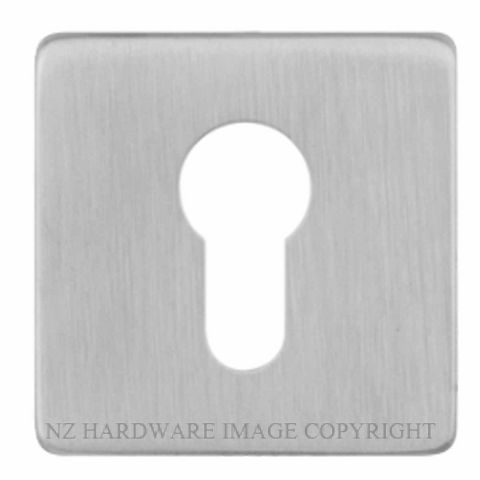 SYLVAN I-ESC9E SS SQUARE EURO ESCUTCHEON SATIN STAINLESS