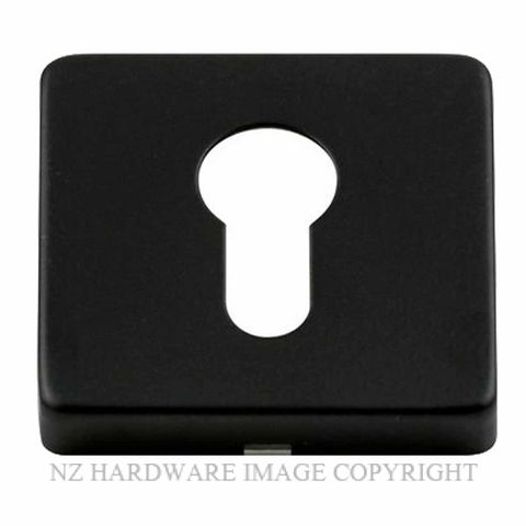 SYLVAN I-ESC9E BLK SQUARE EURO ESCUTCHEON MATT BLACK