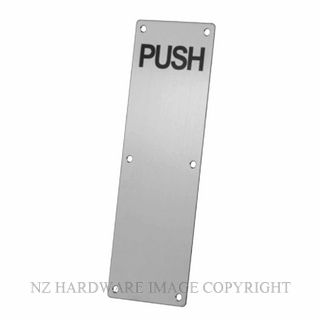 SYLVAN PP2.SS PUSH PLATE 300X100MM ENGRAVED PUSH SATIN STAINLESS