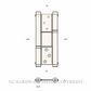 JNF IN.05.660 DOUBLE ACTION SPRING HINGE SATIN STAINLESS