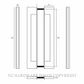 JNF IN.07.432.D SLIM PULL HANDLE 300MM SATIN STAINLESS