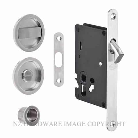 JNF IN20937NS MORTISE LOCK KITSET FOR SLIDING DOORS ROUND SN