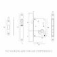 JNF IN20937NS MORTISE LOCK KITSET FOR SLIDING DOORS ROUND SN