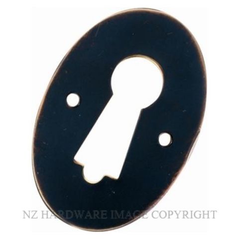 TRADCO 1185 AC PRESSED ESCUTCHEON SB ANTIQUE COPPER