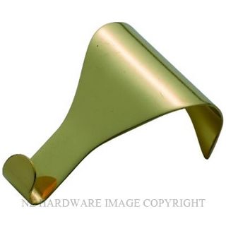 TRADCO 1550 PB PICTURE RAIL HOOK PLAIN SB POLISHED BRASS