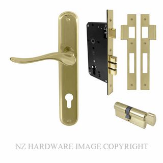 WINDSOR 8251 PB HAVEN OVAL E85 EURO LOCK KITSET POLISHED BRASS