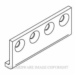 BRIO BI80B-JB OPEN BAR RAIL JOINING BRACKET SATIN STAINLESS