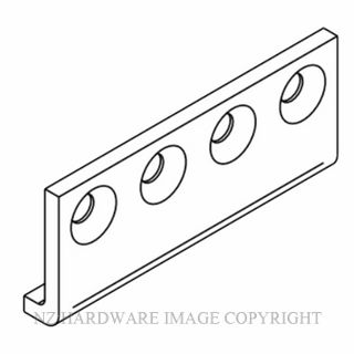 BRIO BI80B-JBPB OPEN BAR RAIL JOINING BRACKET MATT BLACK
