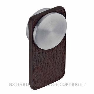 JNF SR.22.004.B CABINET KNOB SKIN BROWN LEATHER