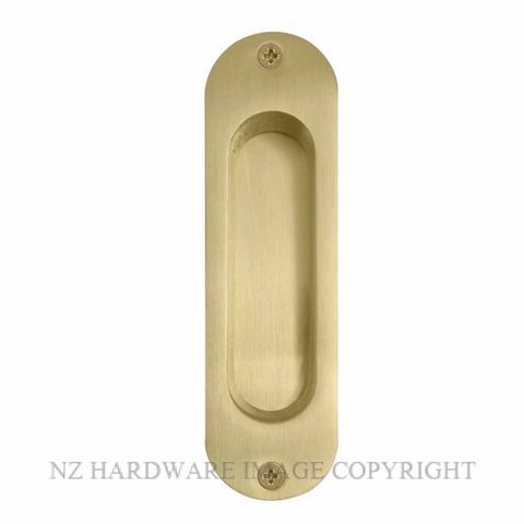 WINDSOR 8141 MSB SINGLE FLUSHPULL 120X34MM MATT SATIN BRASS