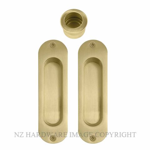 WINDSOR 8079 MSB SLIDING DOOR FLUSH KIT MATT SATIN BRASS