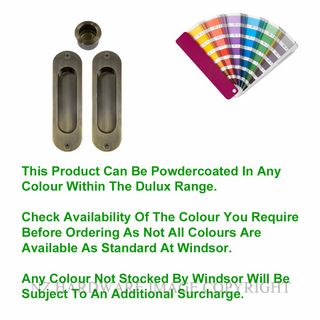 WINDSOR 8079 PC SLIDING DOOR FLUSH KIT POWDER COAT