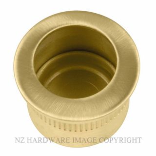 WINDSOR 8088 MSB CIRCULAR FINGER PULL MATT SATIN BRASS