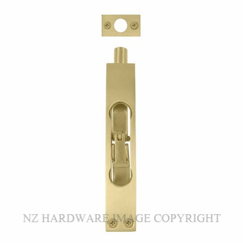 WINDSOR 5308 MSB HEAVY DUTY FLUSHBOLT 150X25MM MATT SATIN BRASS