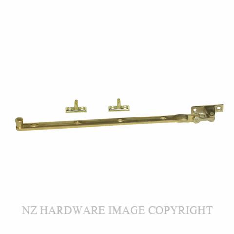 MILES NELSON 913BR305 FANLIGHT STAY 305MM POLISHED BRASS