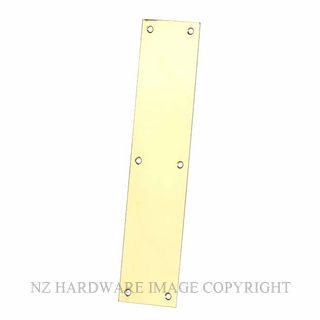 DRAKE & WRIGLEY 1091 300X75 PB PUSH PLATES POLISHED BRASS